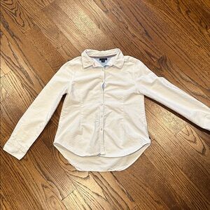 Tommy Hilfiger White Shirt with Blue/Pink Accents Girls Large